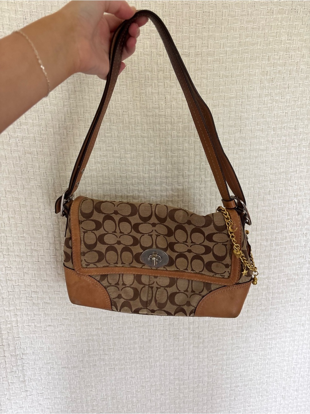 Vintage Coach Bag With Charms✨